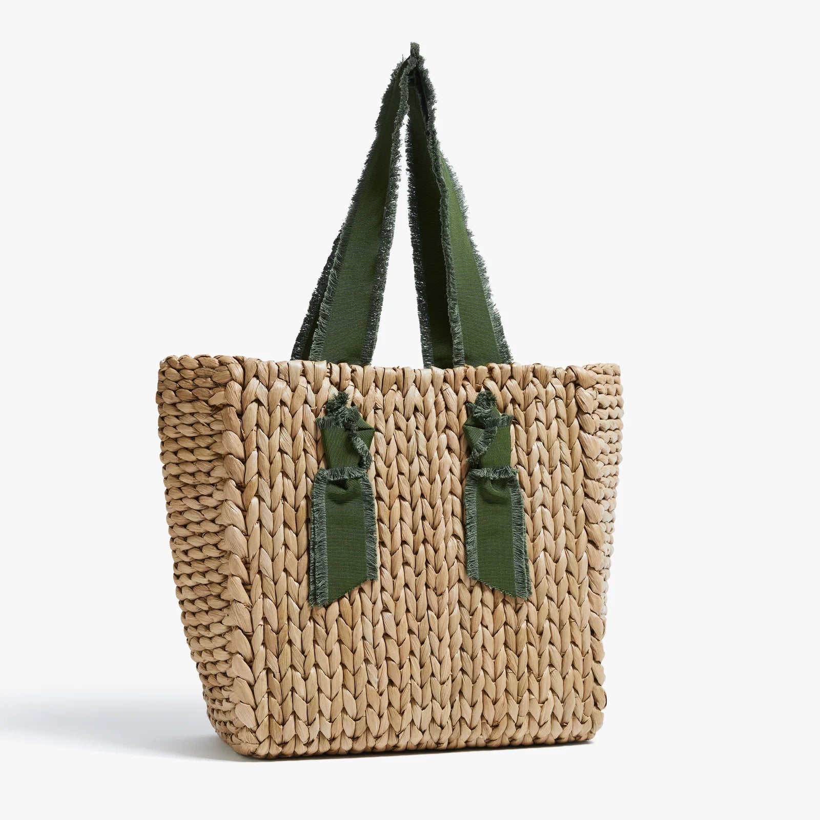 PAMELA MUNSON Petite Isla Bahia Tote Fringe Moss