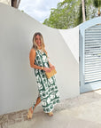 OMIKA Maggie Midi Dress Gwenn Palm