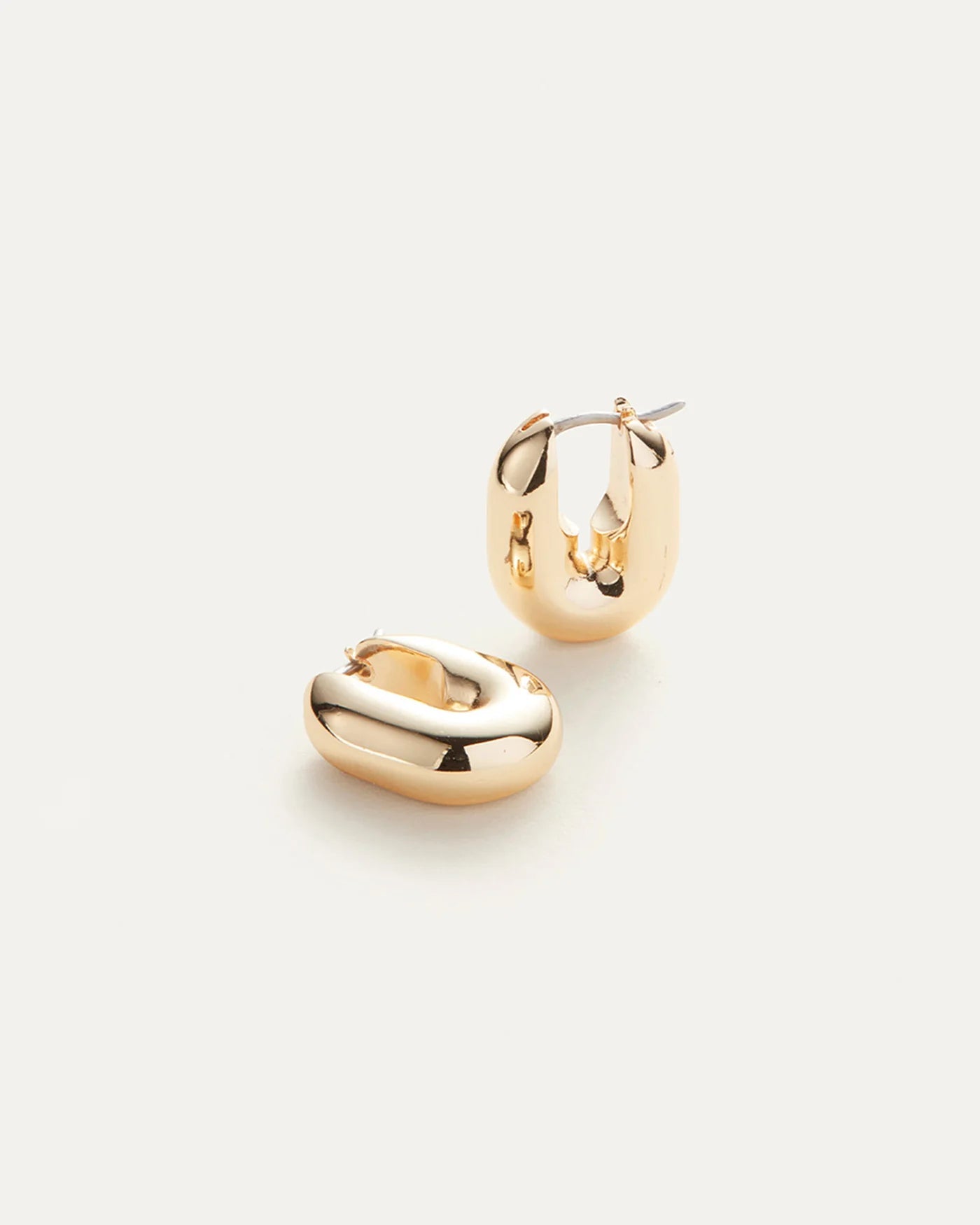 JENNY BIRD Puffy U Link Earrings Gold