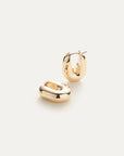 JENNY BIRD Puffy U Link Earrings Gold