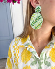 Mint Leaf Earrings