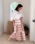 BEAU & RO Abby Skirt Brown Ikat
