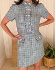 LILLY PULITZER Teddy Boucle Shift Dress Tangier Teal Ocean