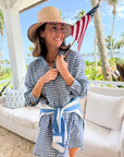 FRANK & EILEEN Hunter Shirtdress Blue Check