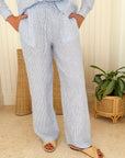HIHO Mallorca Pant Blue Stripe