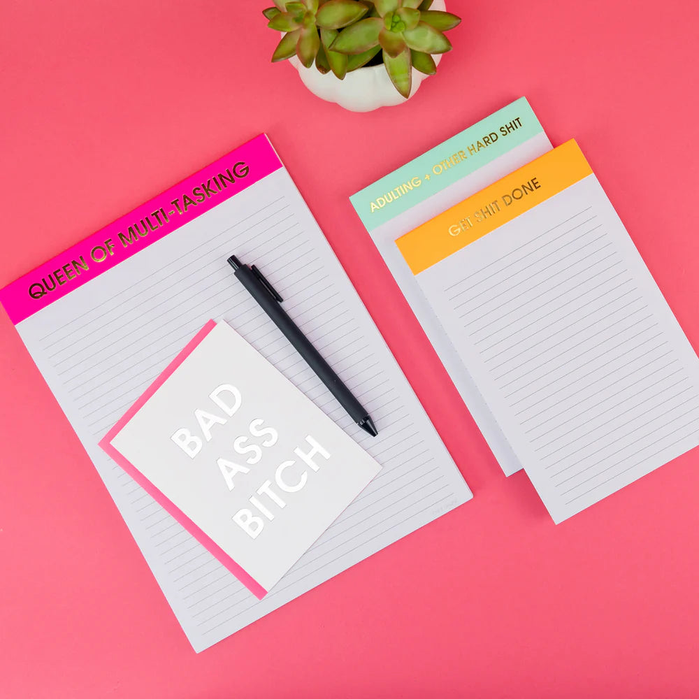 Queen of Multi-Tasking Large Memo Lined Notepad
