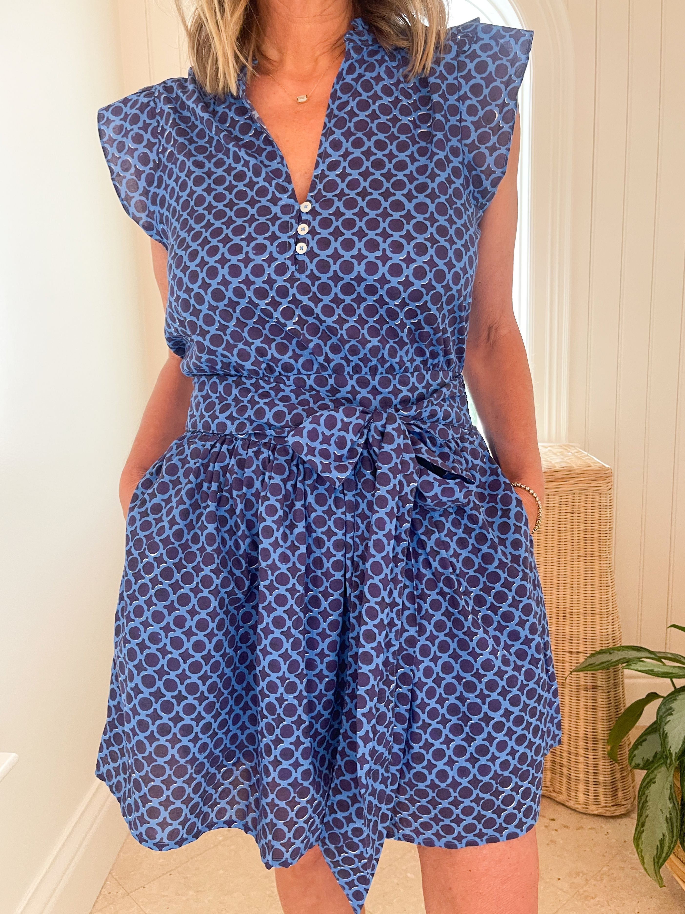 MAREA Liz Dress Blue Porto