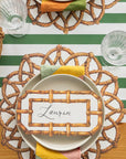 Die-Cut Rattan Weave Placemat