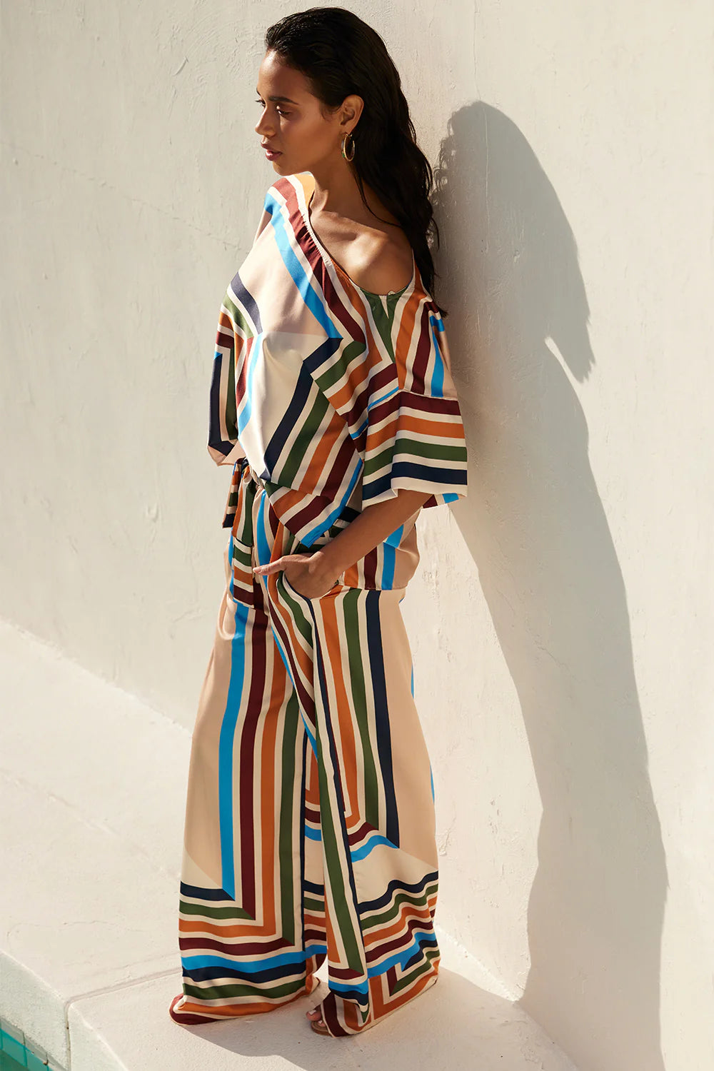 FINAL SALE MISA Reshma Pant San Miguel Stripe