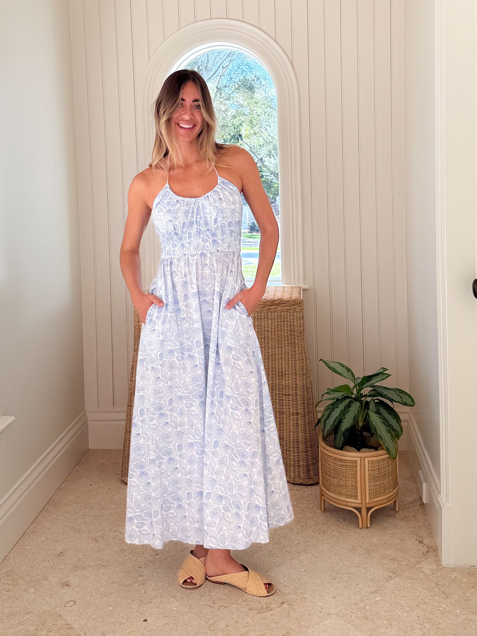 MAREA Mireille Dress Blue Seashell – Matilda's Life Style