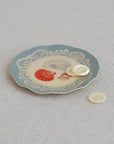 Wavy Round Enamel Seashells Tray