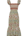 FINAL SALE CARA CARA Ruby Dress Vine Floral Egret Pink