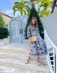 FINAL SALE CARA CARA Raya Dress Marcel Blue