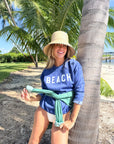Beach Sweatshirt Heather Royal