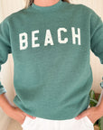 Beach Sweatshirt Heather Forest