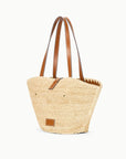 STAUD Vista Raffia Tote Natural/Tan