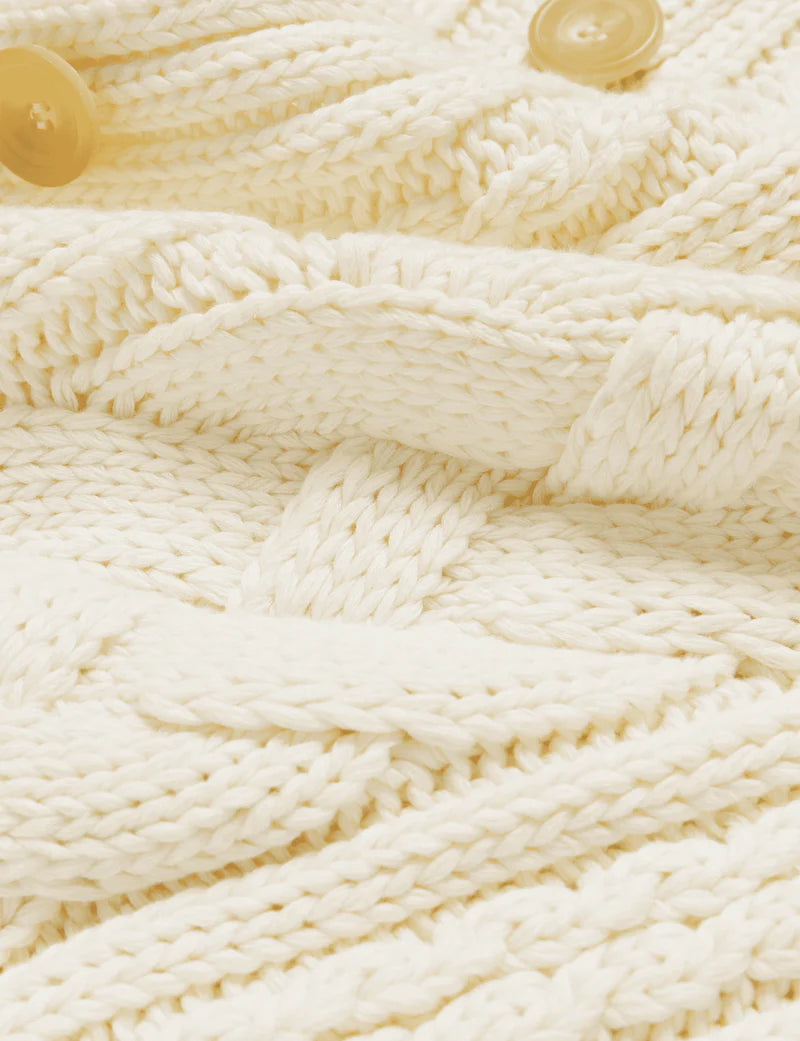 FRANK & EILEEN Cotswold Mini Cardigan Ivory