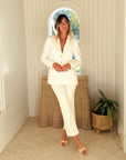 LILLY PULITZER Parrish High Rise Crop Flare Jean Coconut