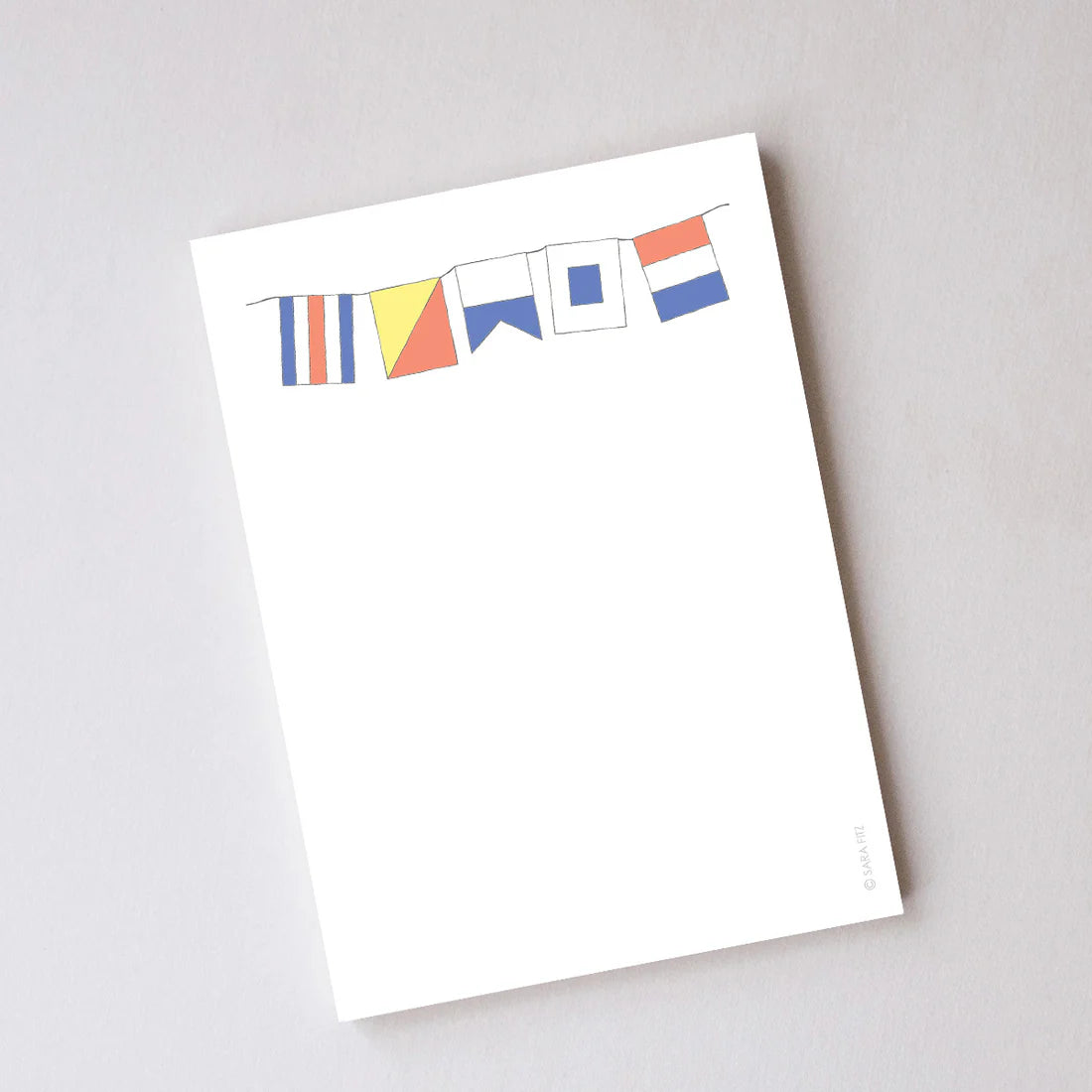SARA FITZ Coast Flags Notepad