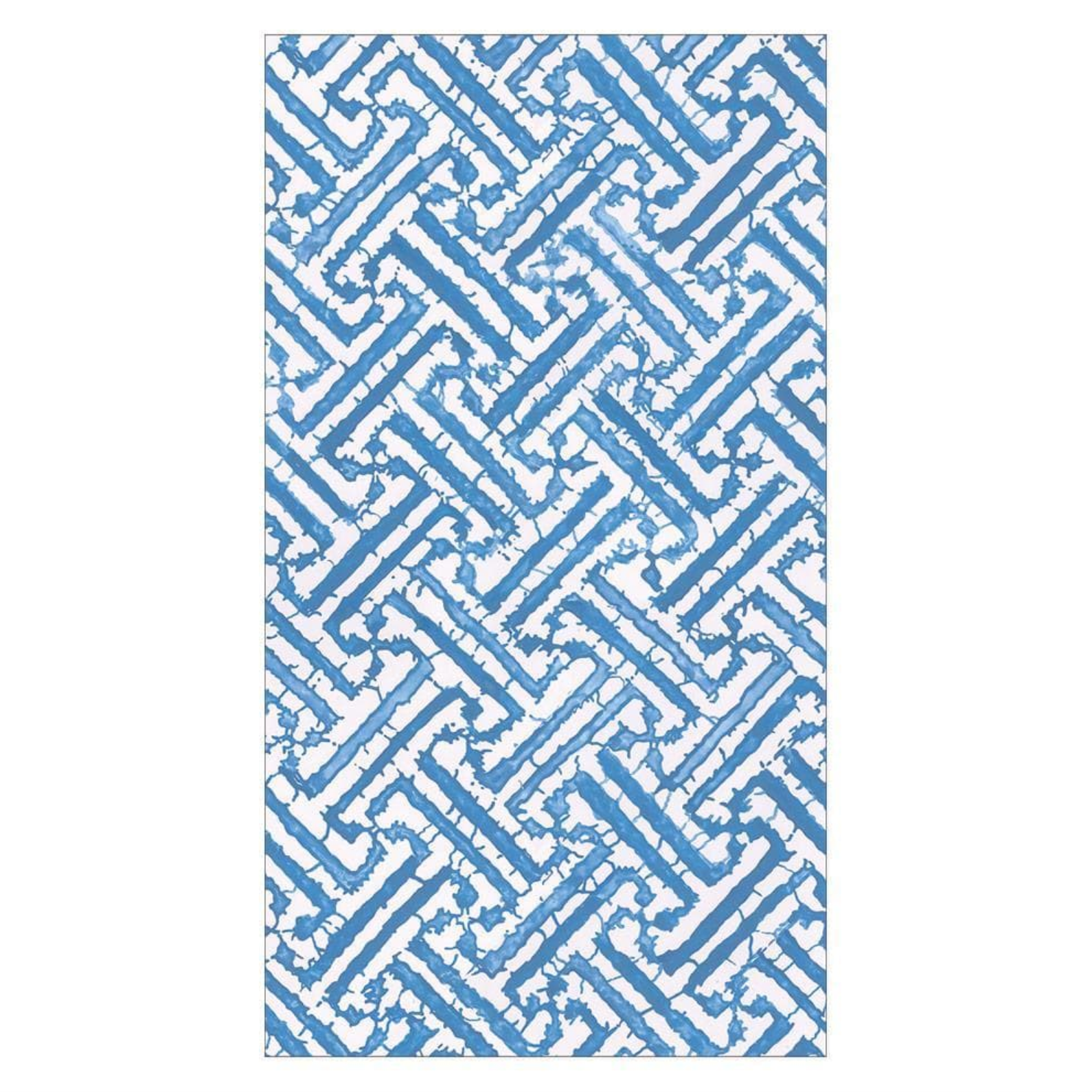 Fretwork Blue Guest Towel