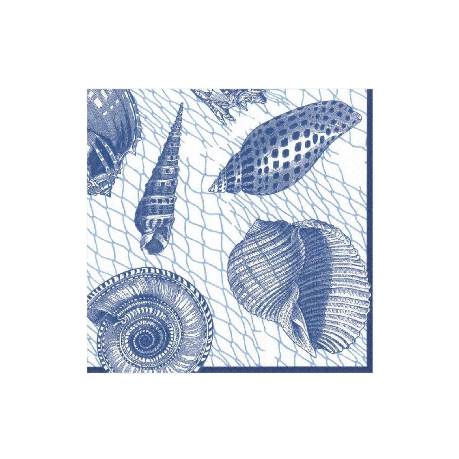 Netting and Shells Blue Cocktail