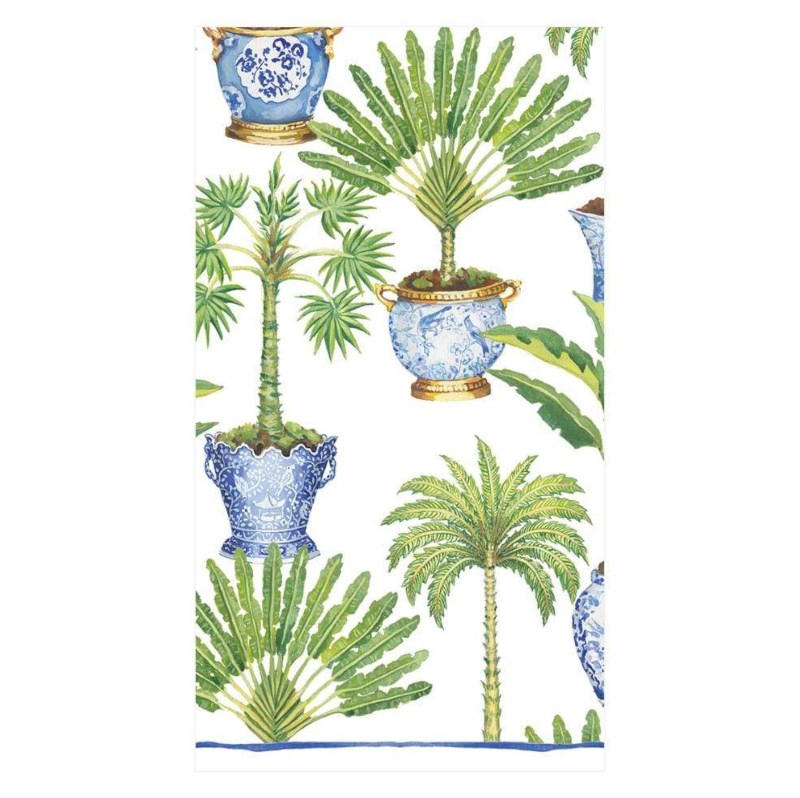 Potted Palms White Guest Towel