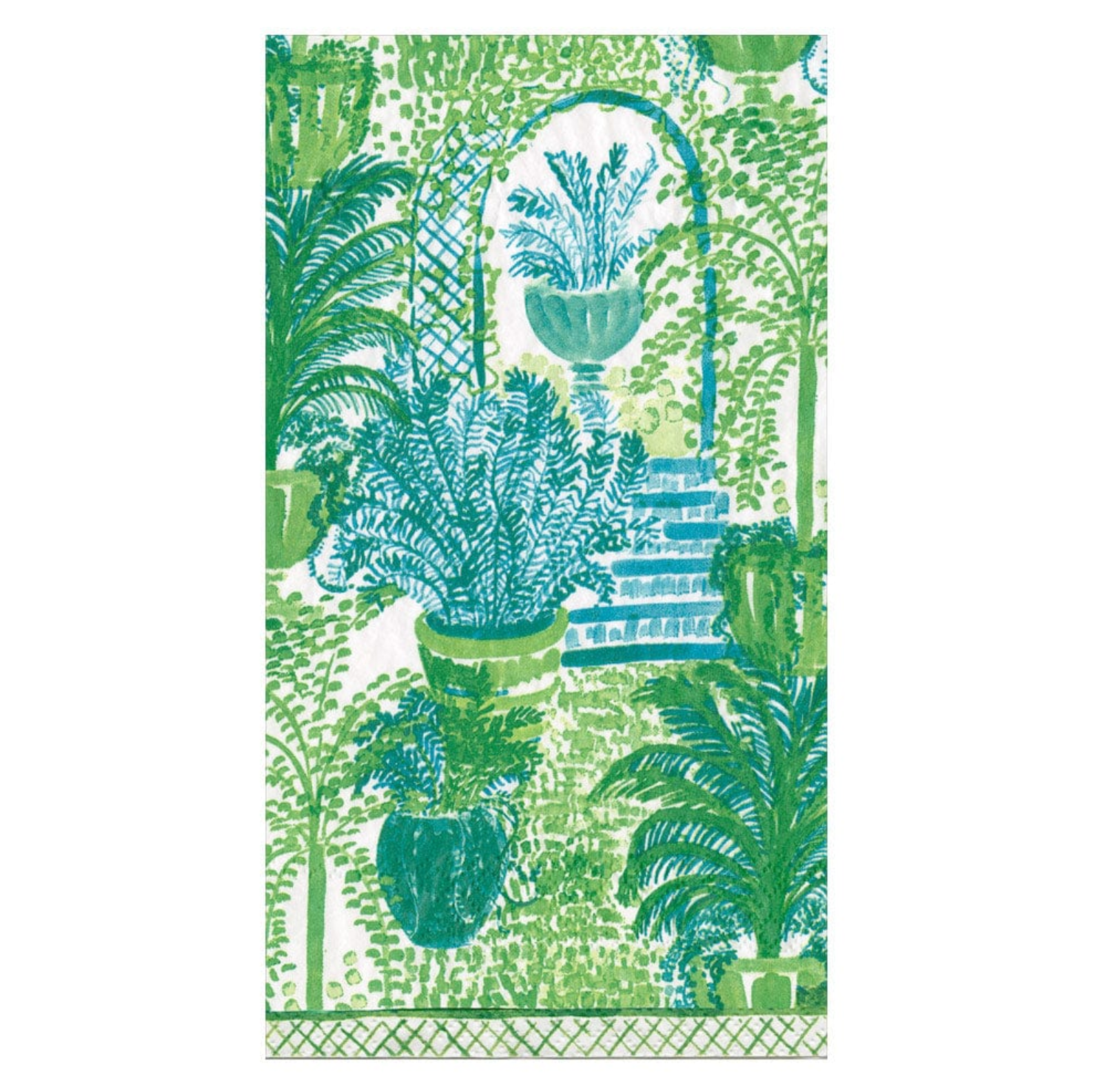 Garden Arbors Blue Guest Towel