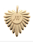 JANE WIN Love Full Heart Pendant w/18" Drawn Link Chain