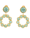 SYLVIA TOLEDANO Boucles d’oreilles Flower Candies Amazonite