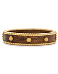 CAPUCINE DE WULF Berry Small Hinged Cuff -Teak
