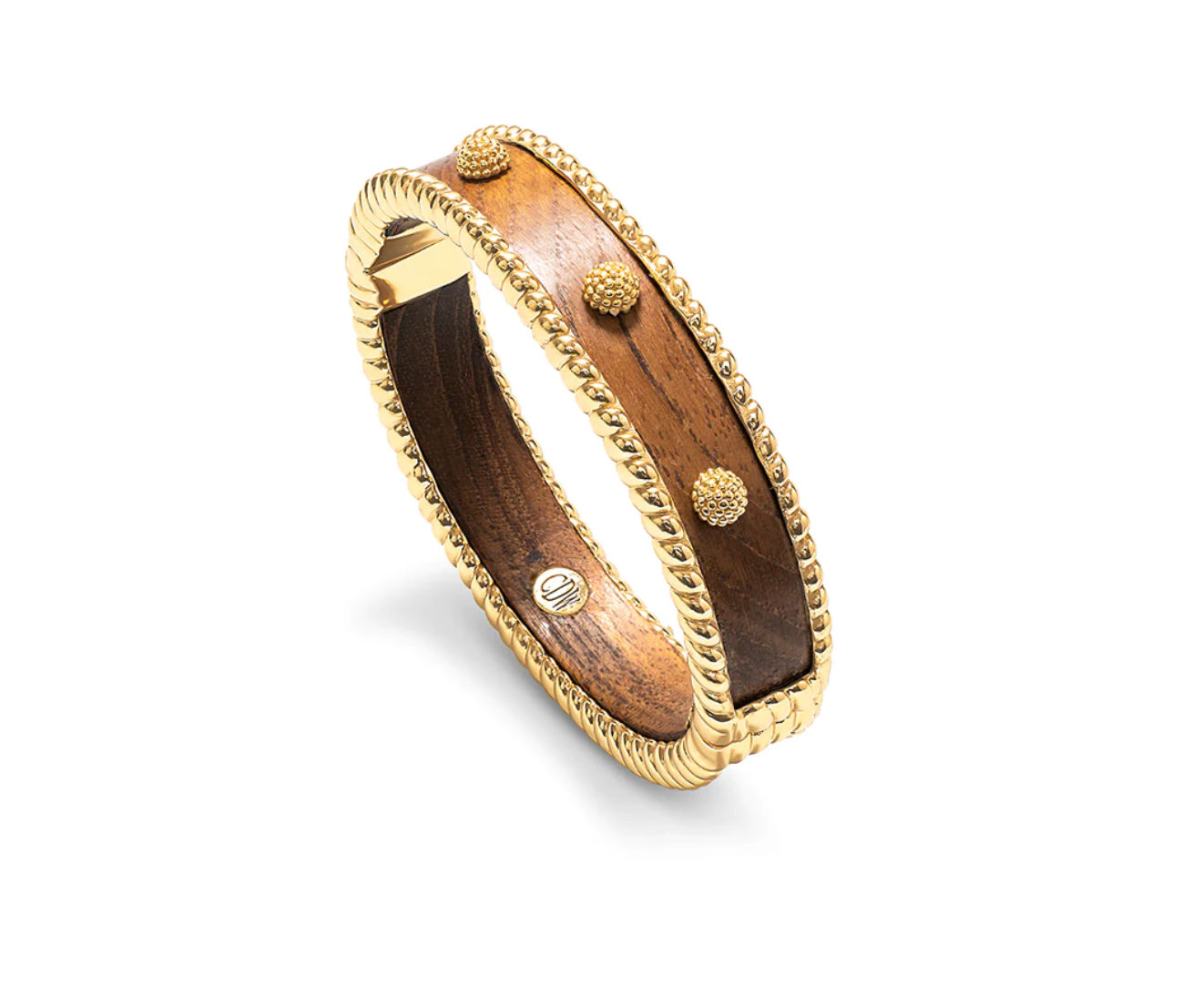 CAPUCINE DE WULF Berry Small Hinged Cuff -Teak