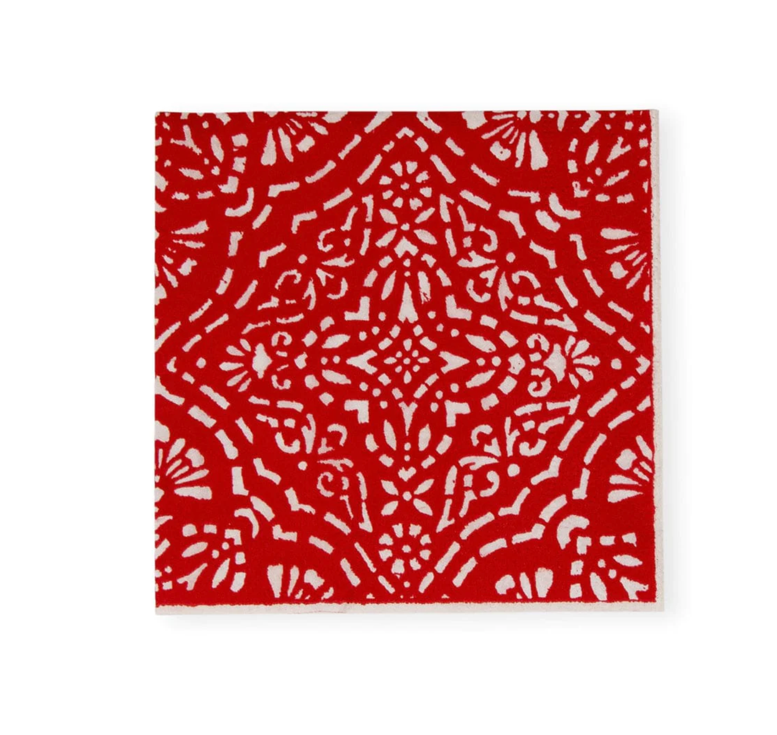 Annika Red Cocktail Napkin