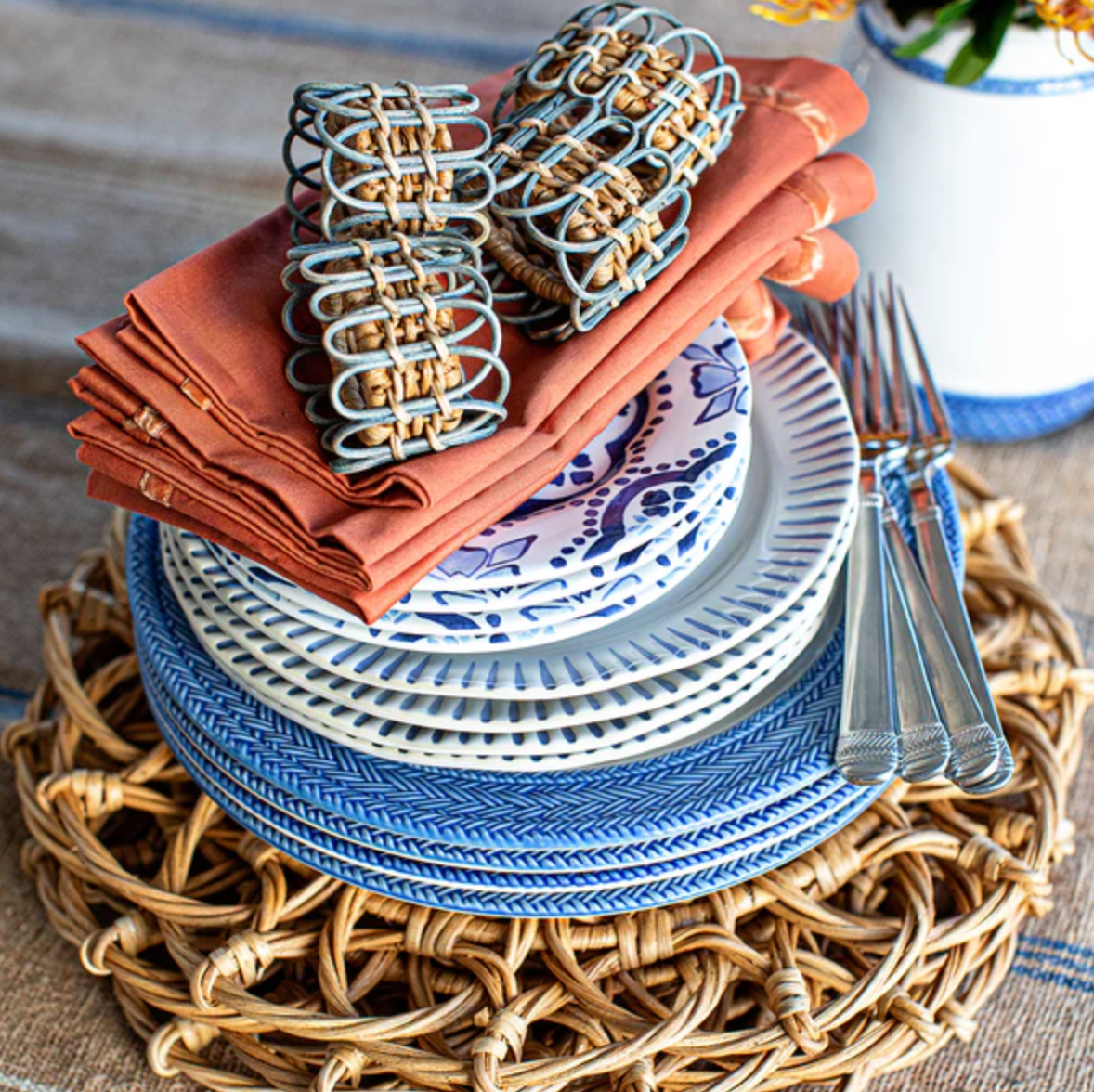 JULISKA Provence Rattan Placemat Natural-Set/4