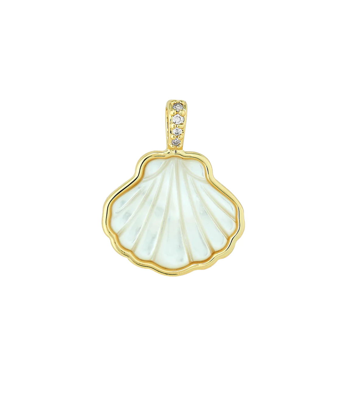 ASHA Sankaty Scallop Charm Mother of Pearl