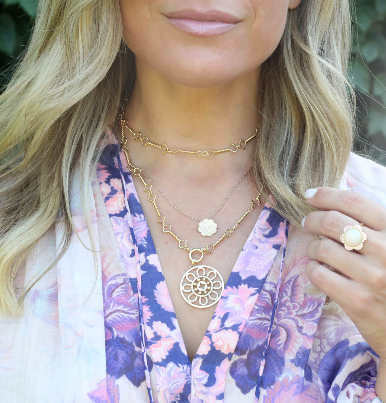ASHA Quatrefoil Chain