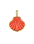 ASHA Sankaty Scallop Charm Coral