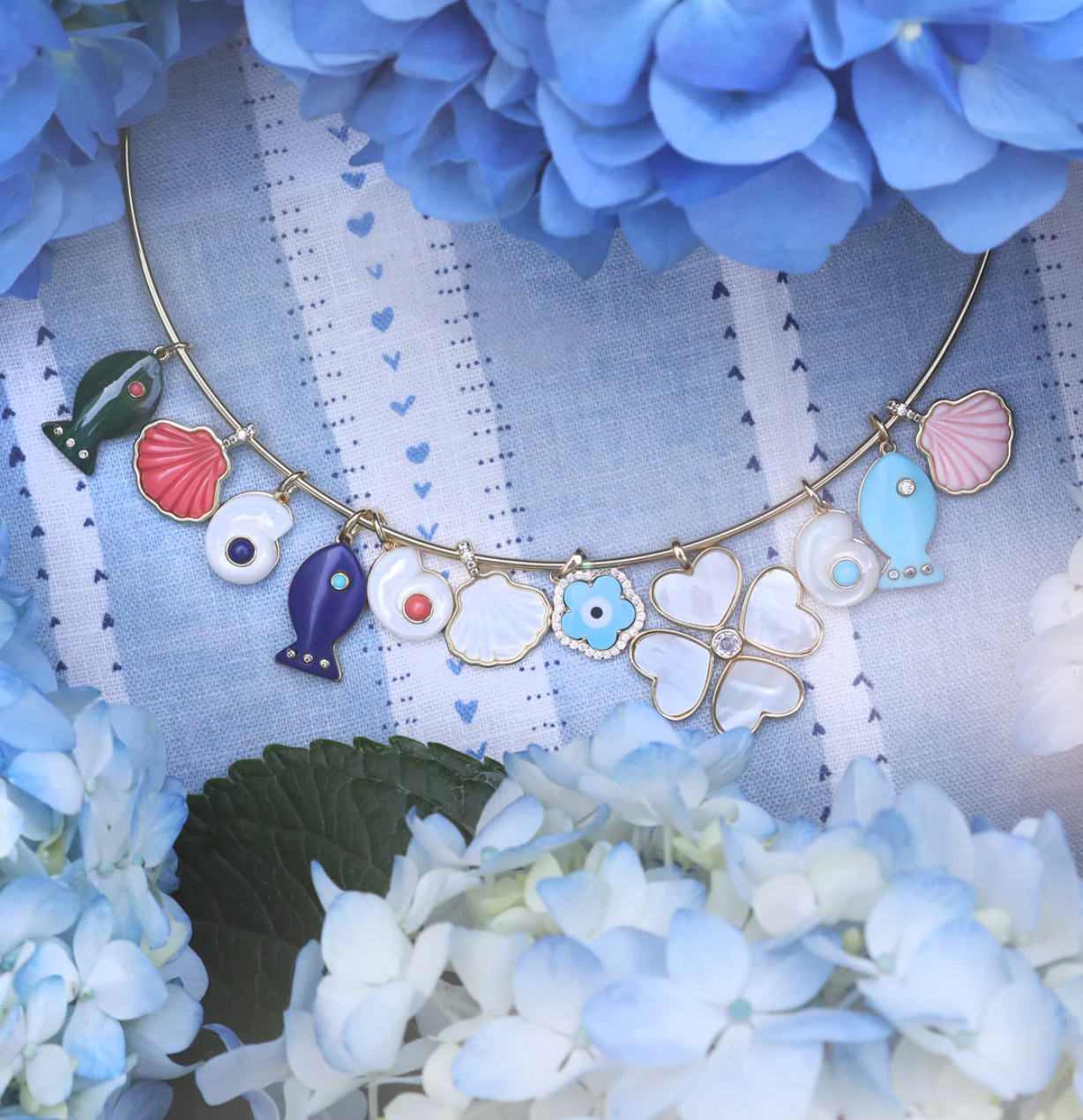 ASHA Sankaty Scallop Charm Mother of Pearl