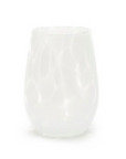SABAN Fritsy Stemless Wine Glass Opal White-Set/2
