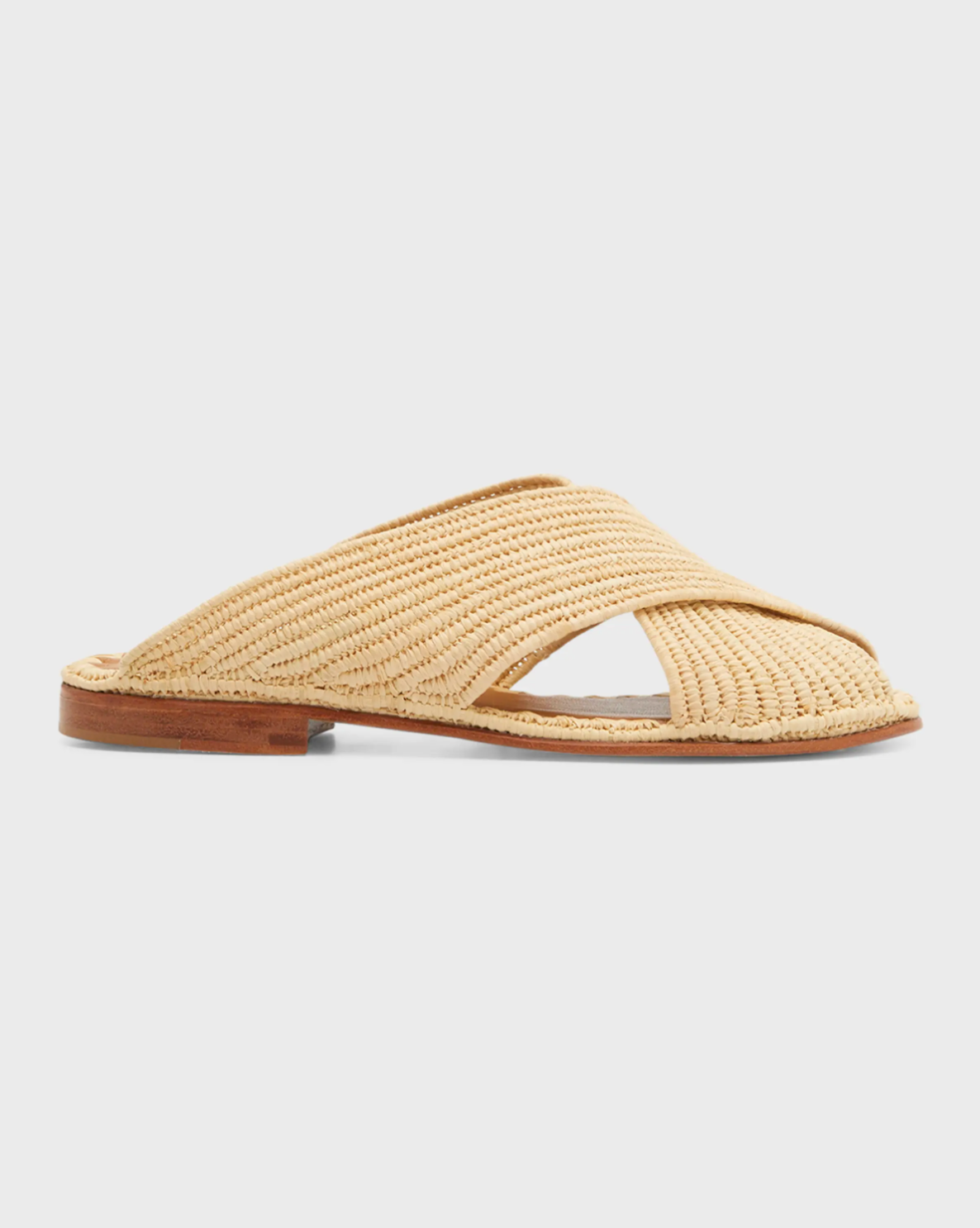 CARRIE FORBES Arielle Woven Raffia Sandal