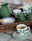 Veronica Beard Jardins Du Monde Creamer and Sugar Set/3pc - Green
