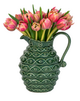 Veronica Beard Jardins Du Monde Ceramic Pitcher - Green