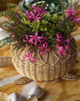 JULISKA Provence Rattan Turtle Bowl-Whitewash