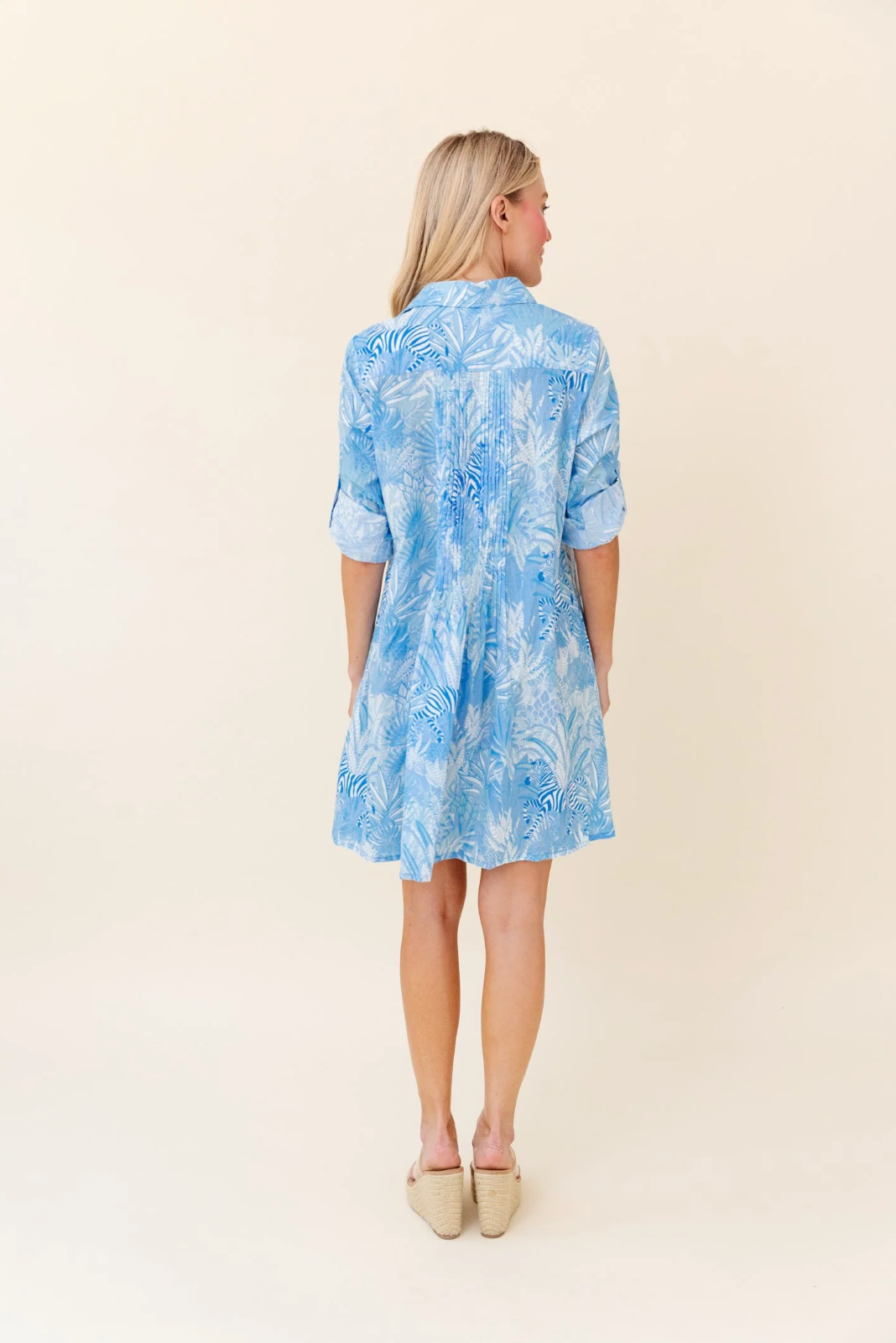 SHERIDAN FRENCH Mallory Dress French Blue Zebra Soiree