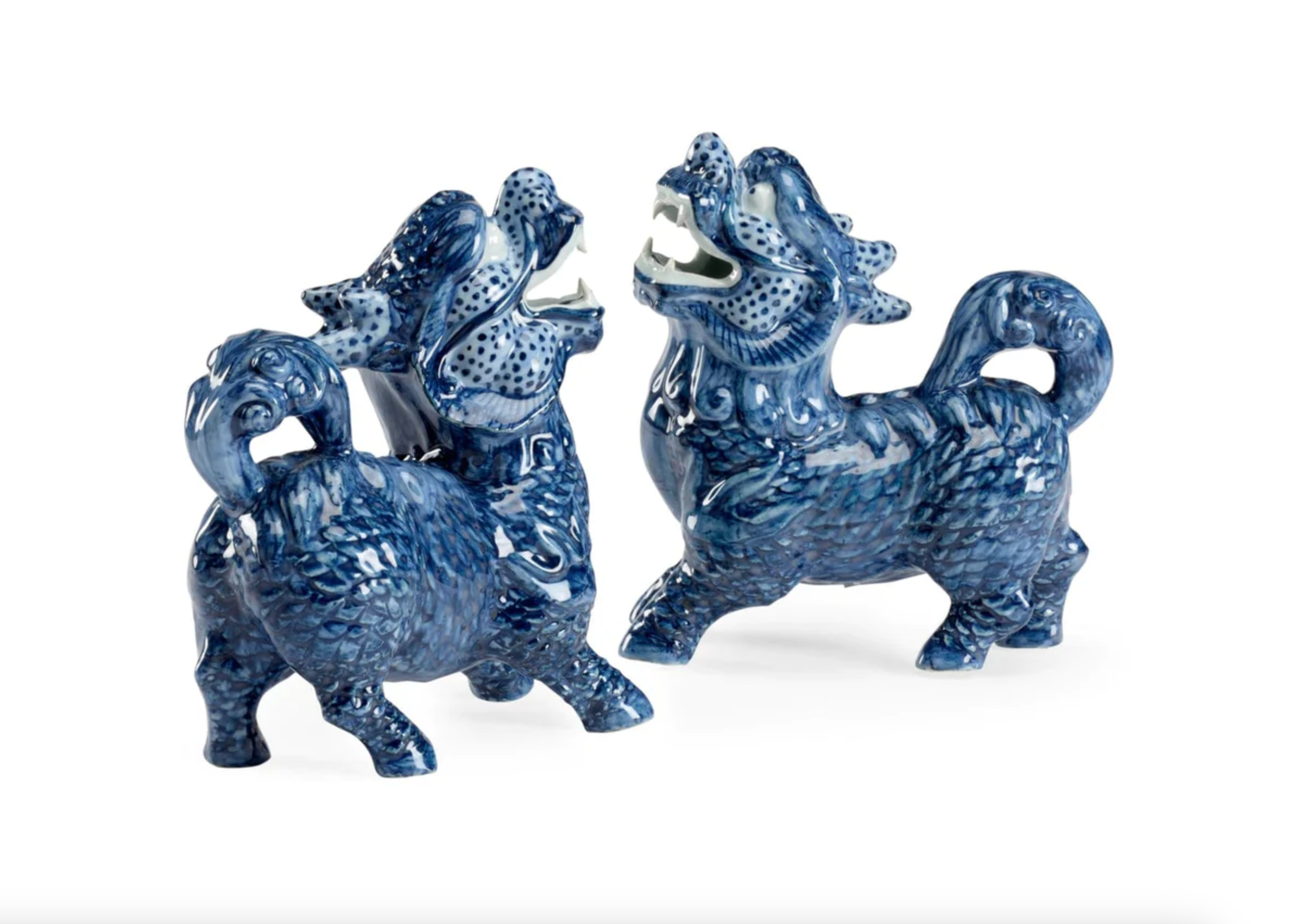 CHELSEA HOUSE Blue Foo Dogs Pair of 2
