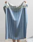 Blue Denim Fiji Stripe Throw