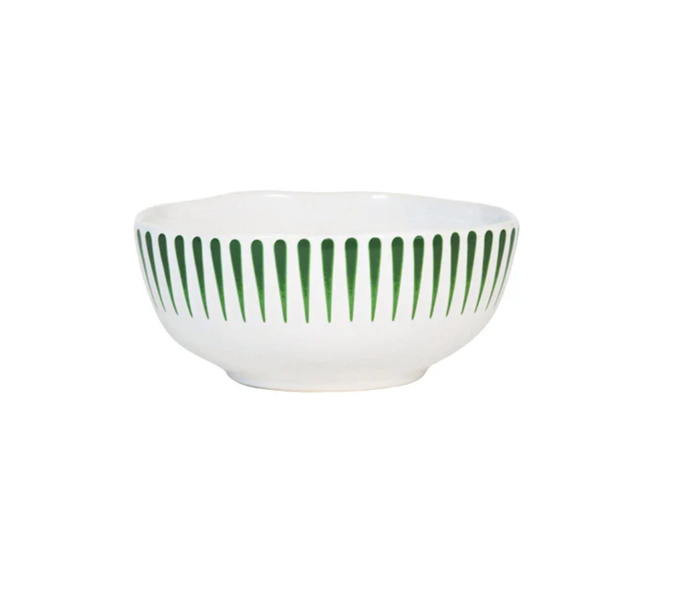 JULISKA Cereal/Ice Cream Bowl Set/4 Sitio Stripe - Basil