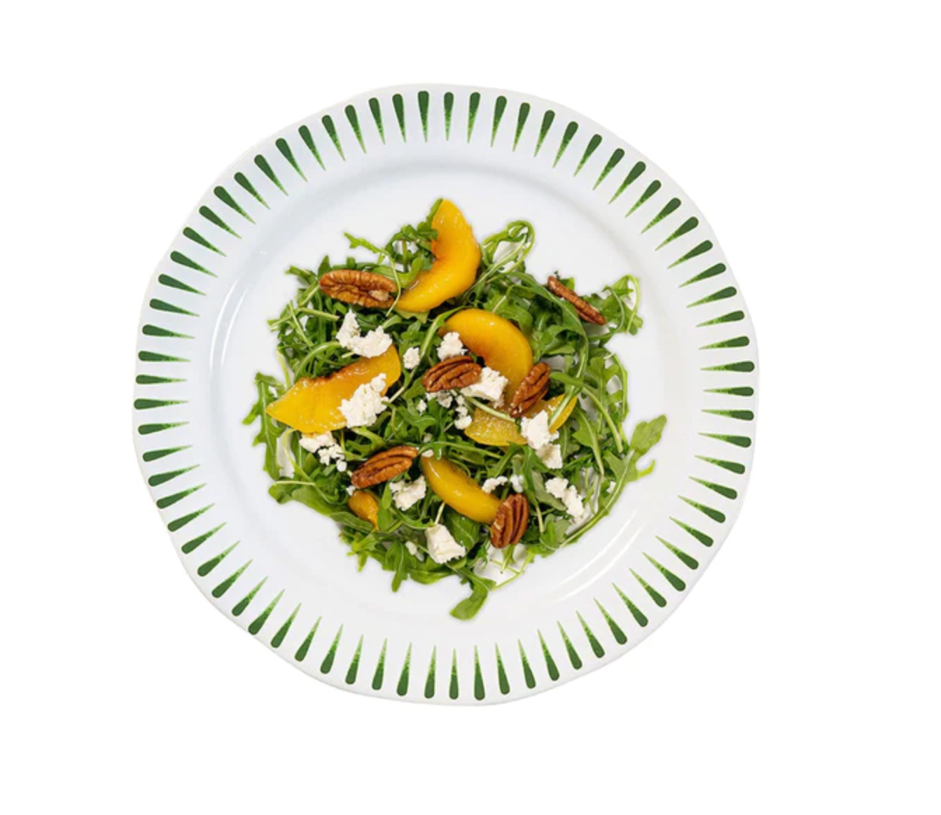 JULISKA Dessert/Salad Plate Set/4 Sitio Stripe - Basil
