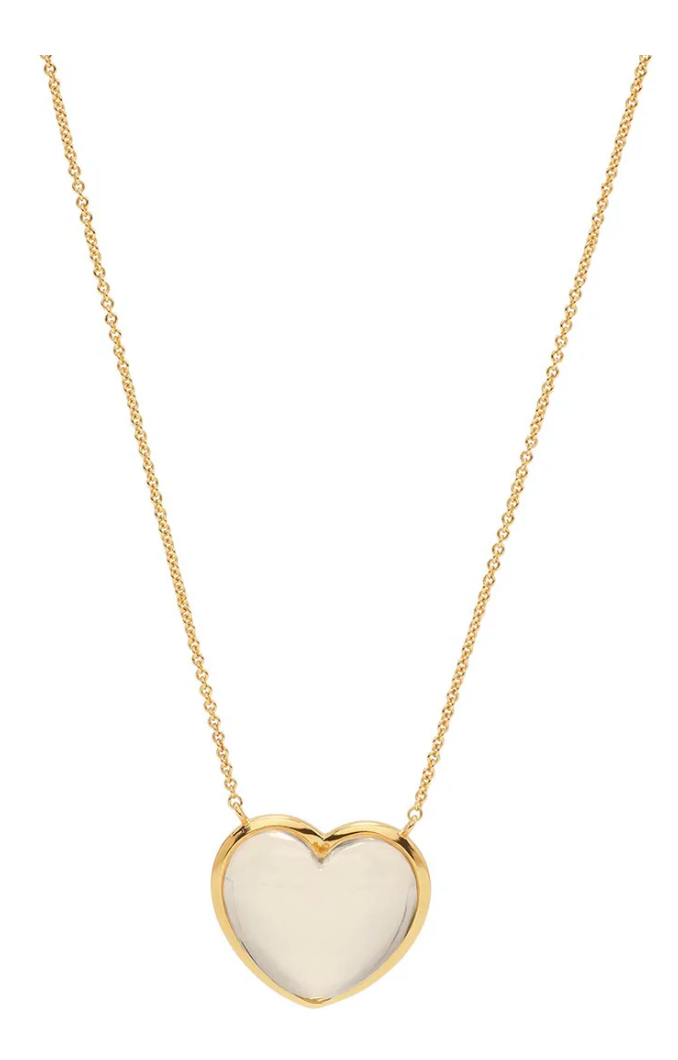 CAPUCINE DE WULF Love Necklace, 16+2'' - Clear Quartz