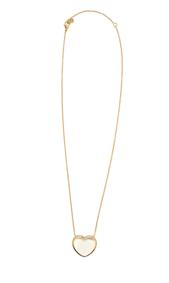 CAPUCINE DE WULF Love Necklace, 16+2'' - Clear Quartz