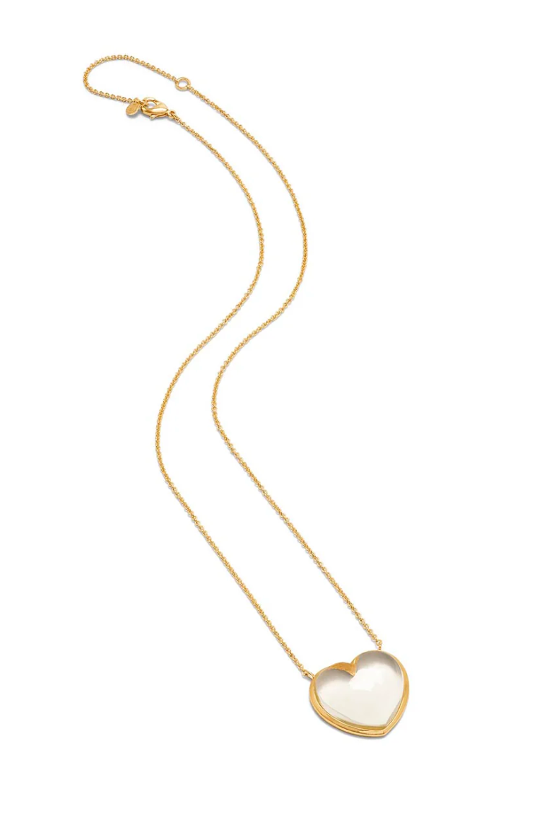 CAPUCINE DE WULF Love Necklace, 16+2'' - Clear Quartz